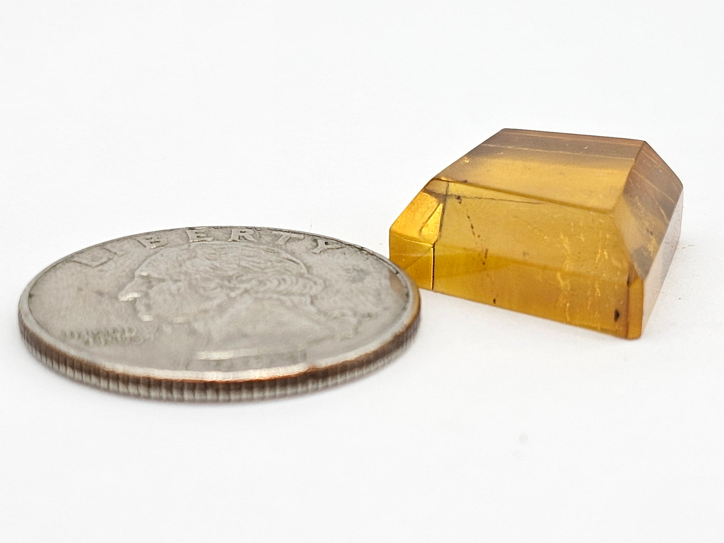 Amber Geometric Cabochon