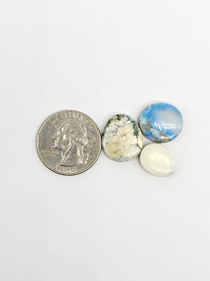 Dark Moon Variscite Cabochon Lot