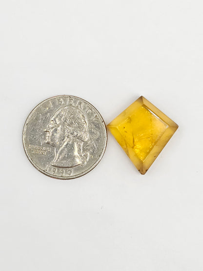 Amber Geometric Cabochon