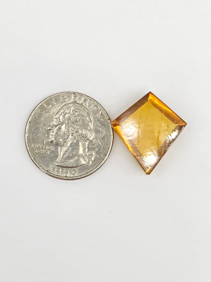 Amber Geometric Cabochon