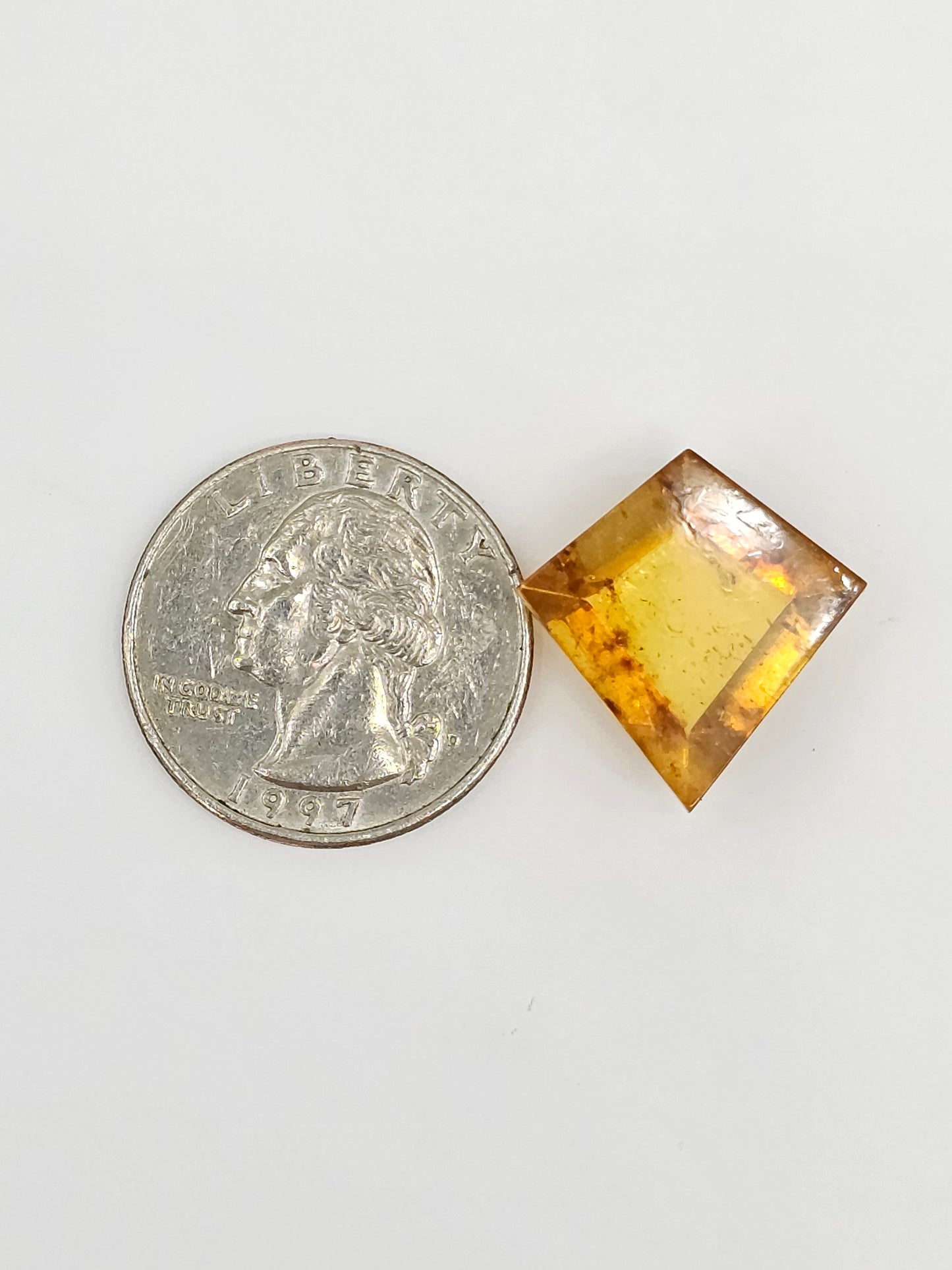 Amber Geometric Cabochon