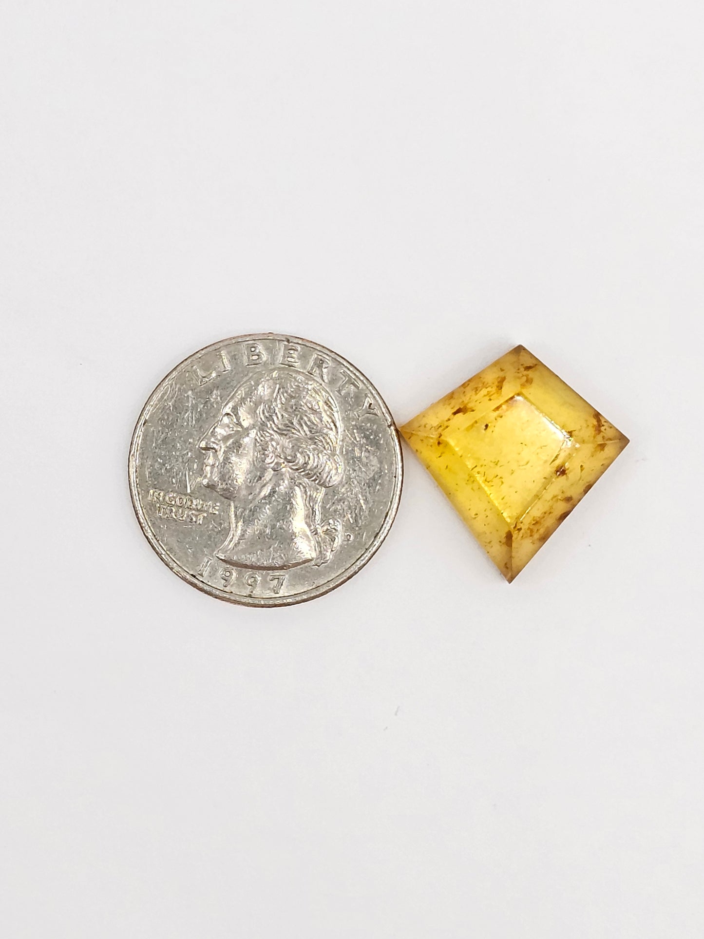 Amber Geometric Cabochon