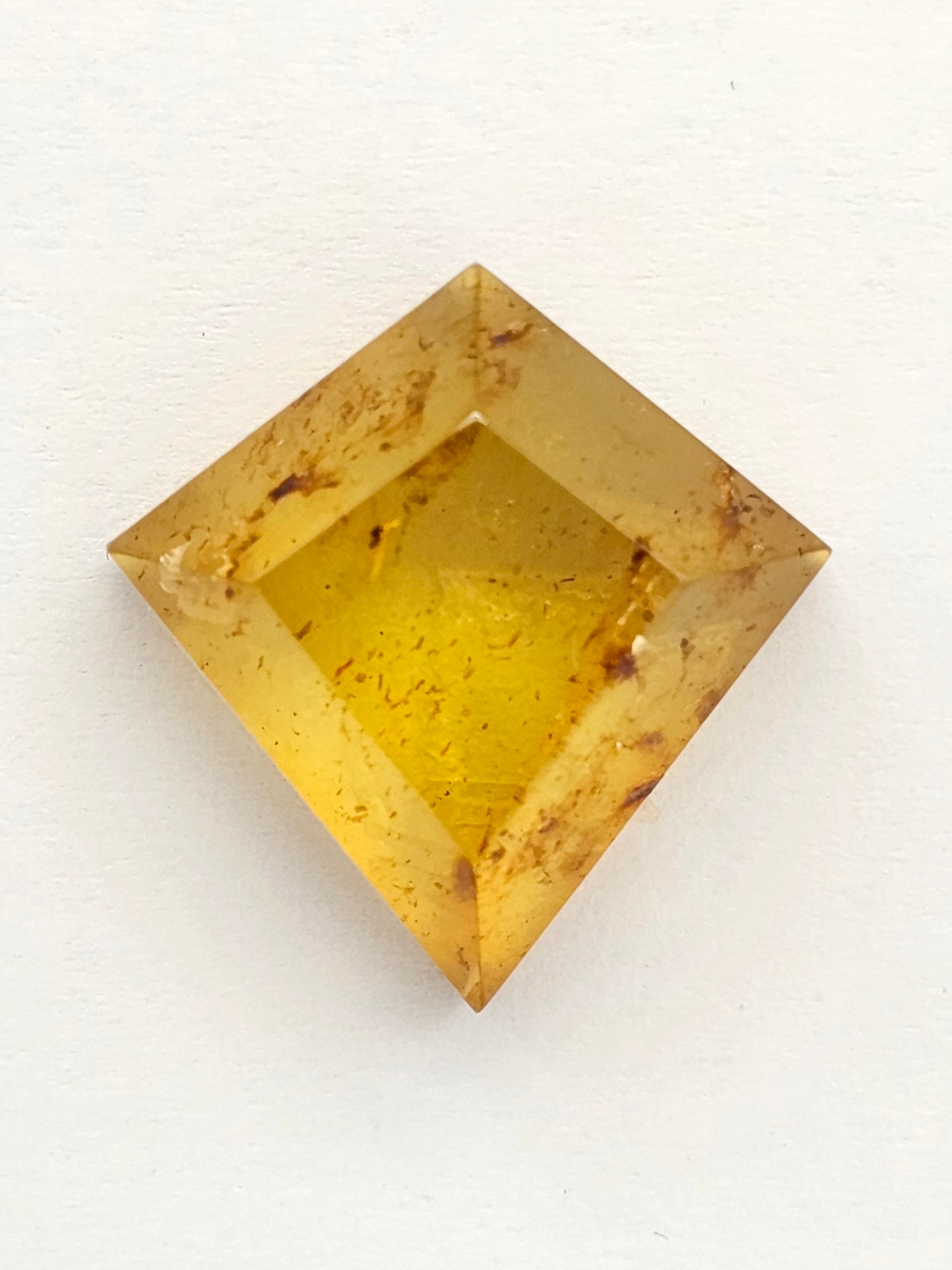 Amber Geometric Cabochon