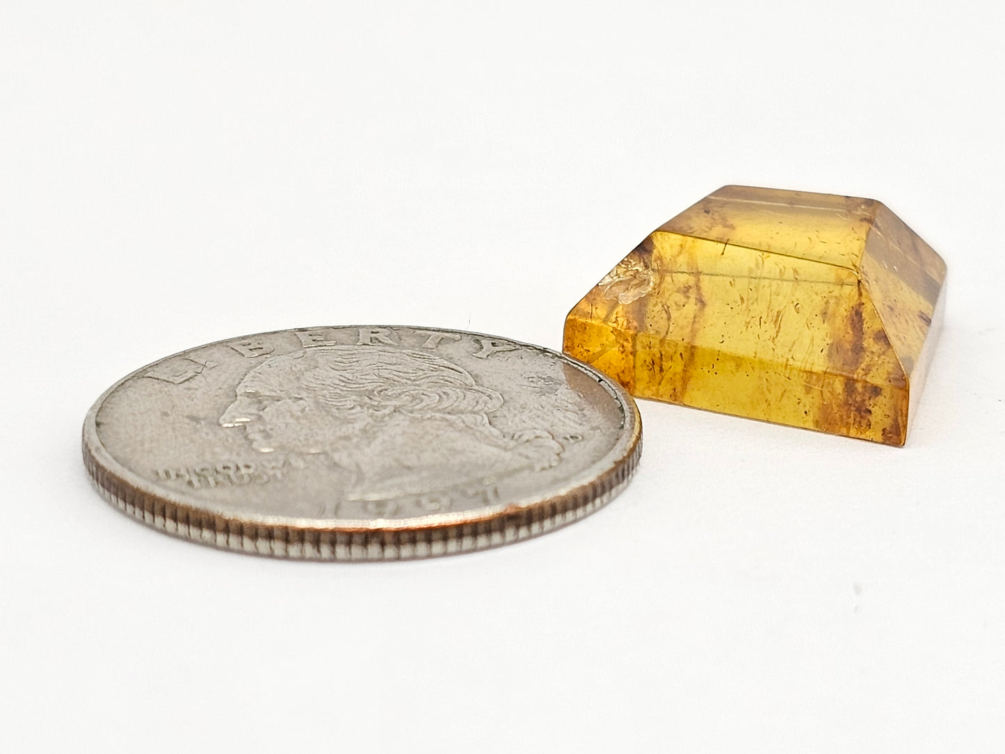 Amber Geometric Cabochon