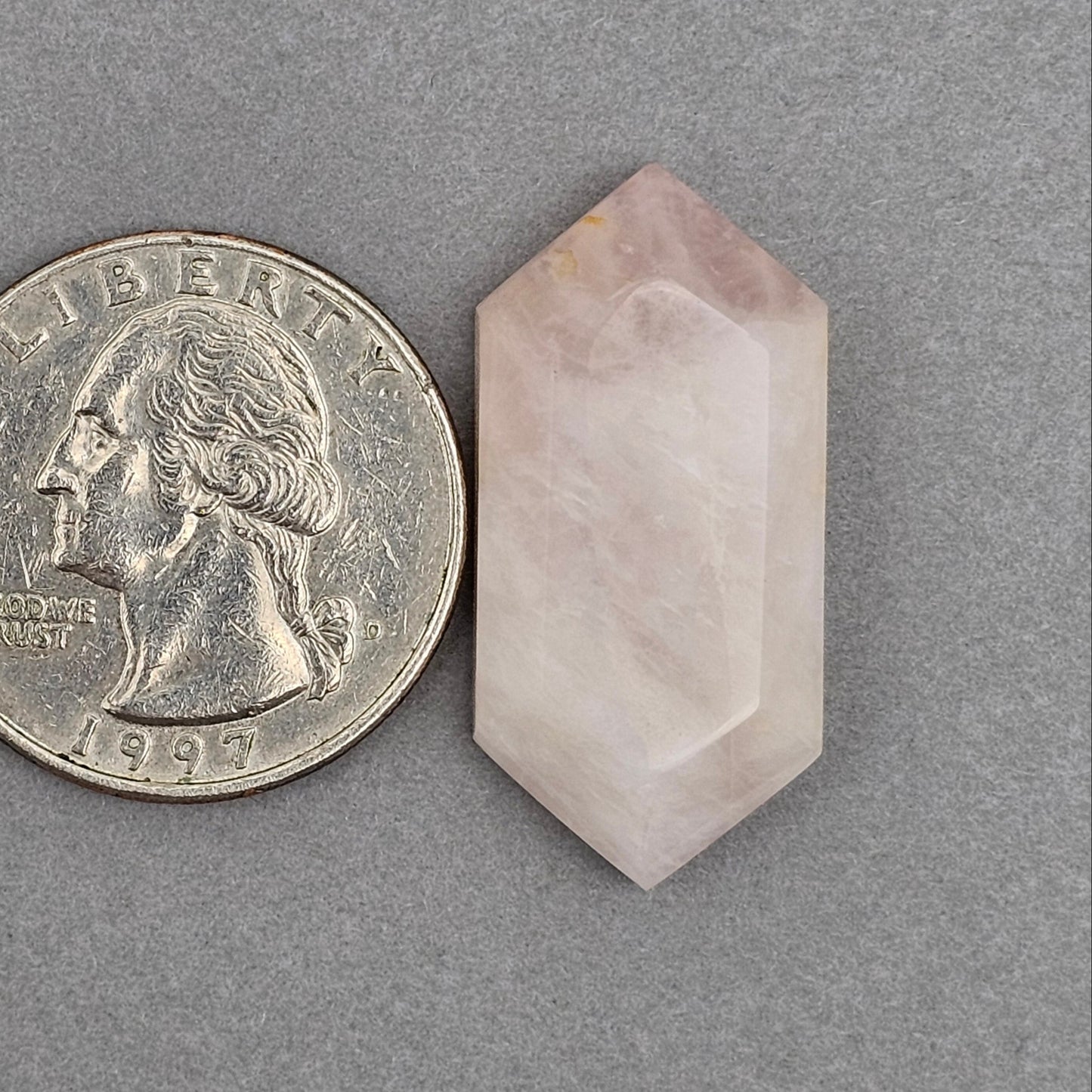 Rose Quartz Geometric Cabochon