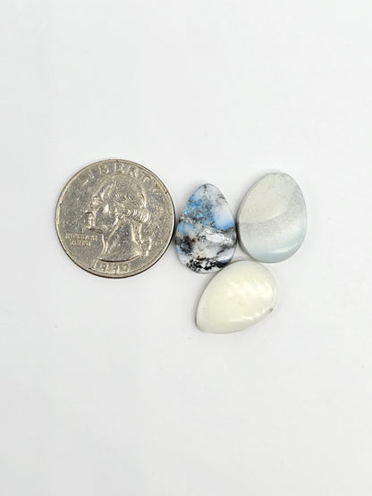 Dark Moon Variscite Cabochon Lot