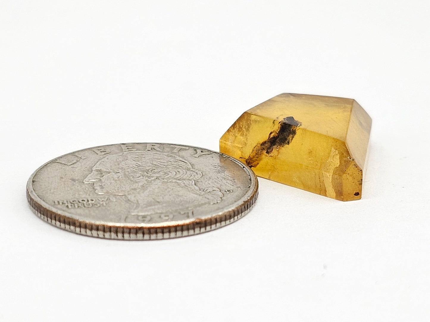 Amber Geometric Cabochon