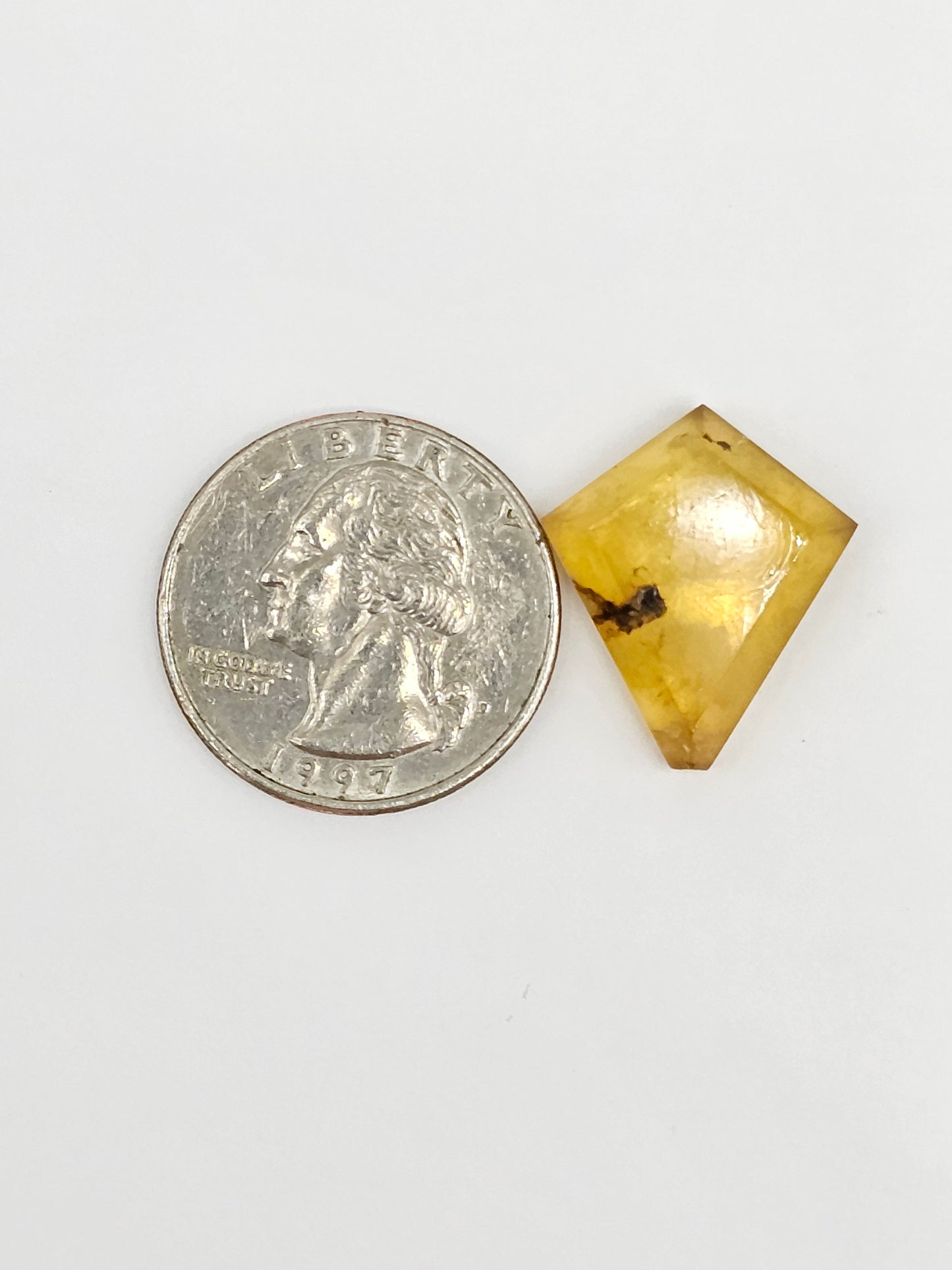 Amber Geometric Cabochon