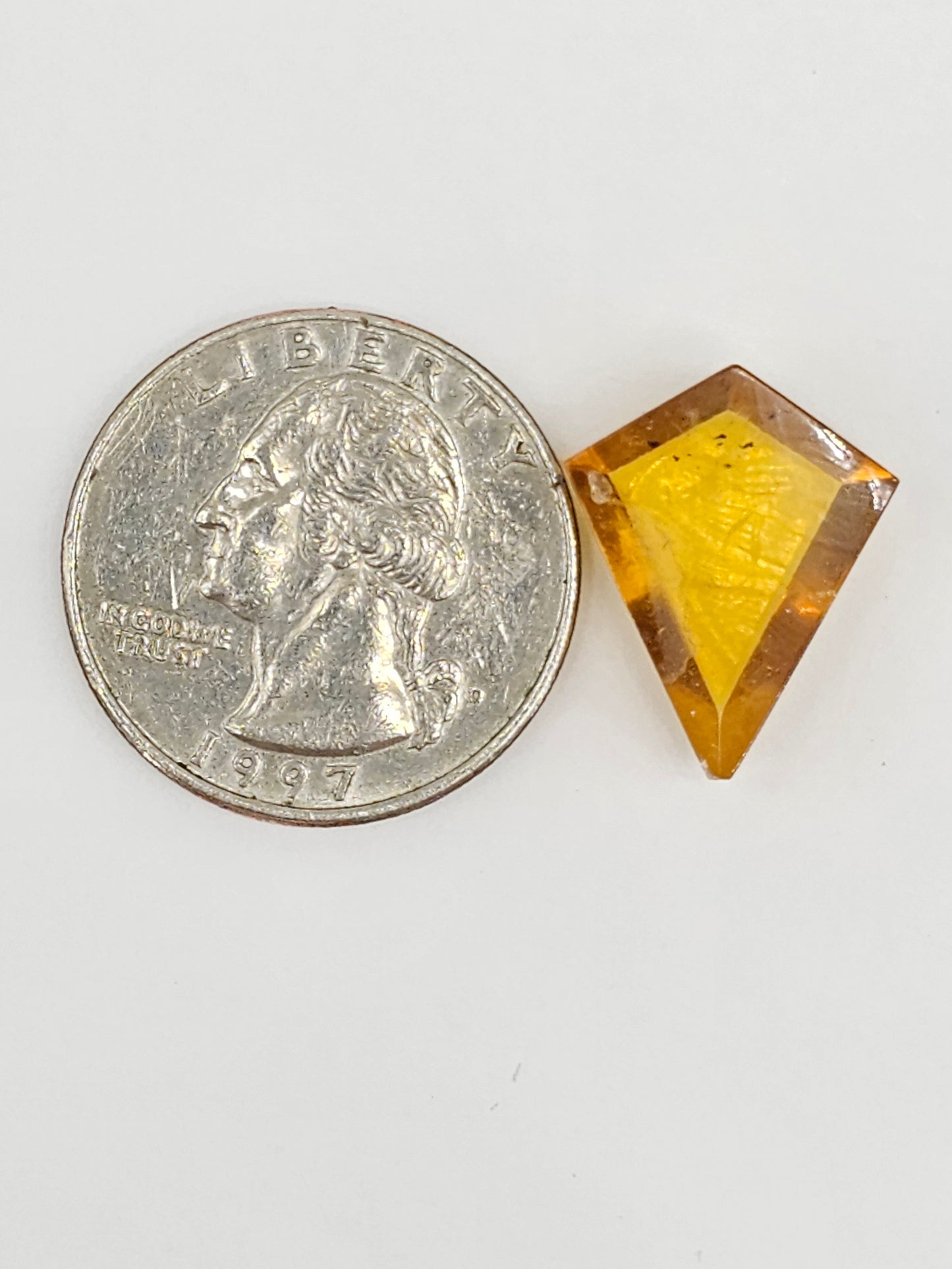Amber Geometric Cabochon
