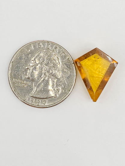 Amber Geometric Cabochon