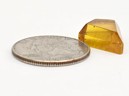 Amber Geometric Cabochon