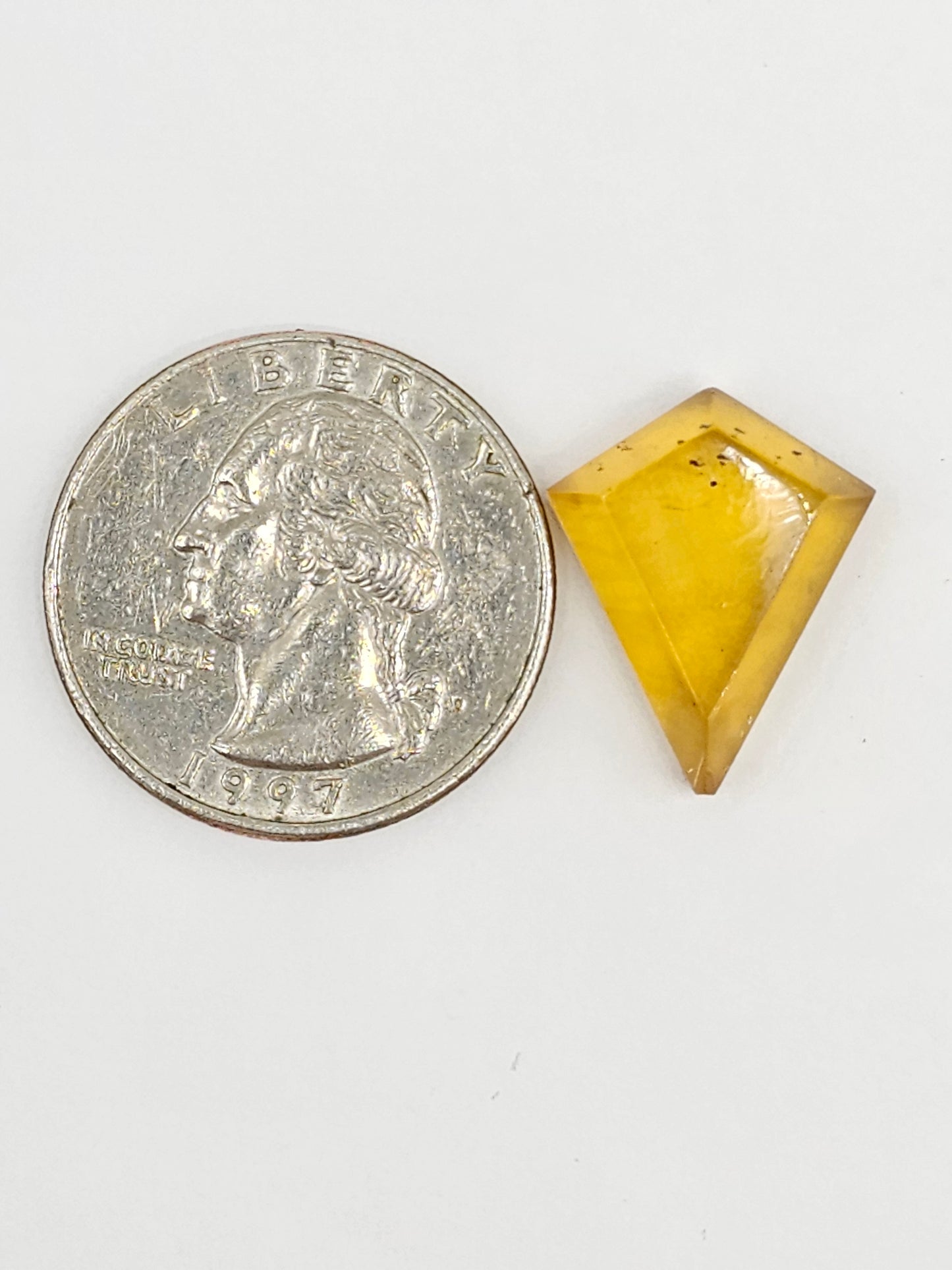 Amber Geometric Cabochon
