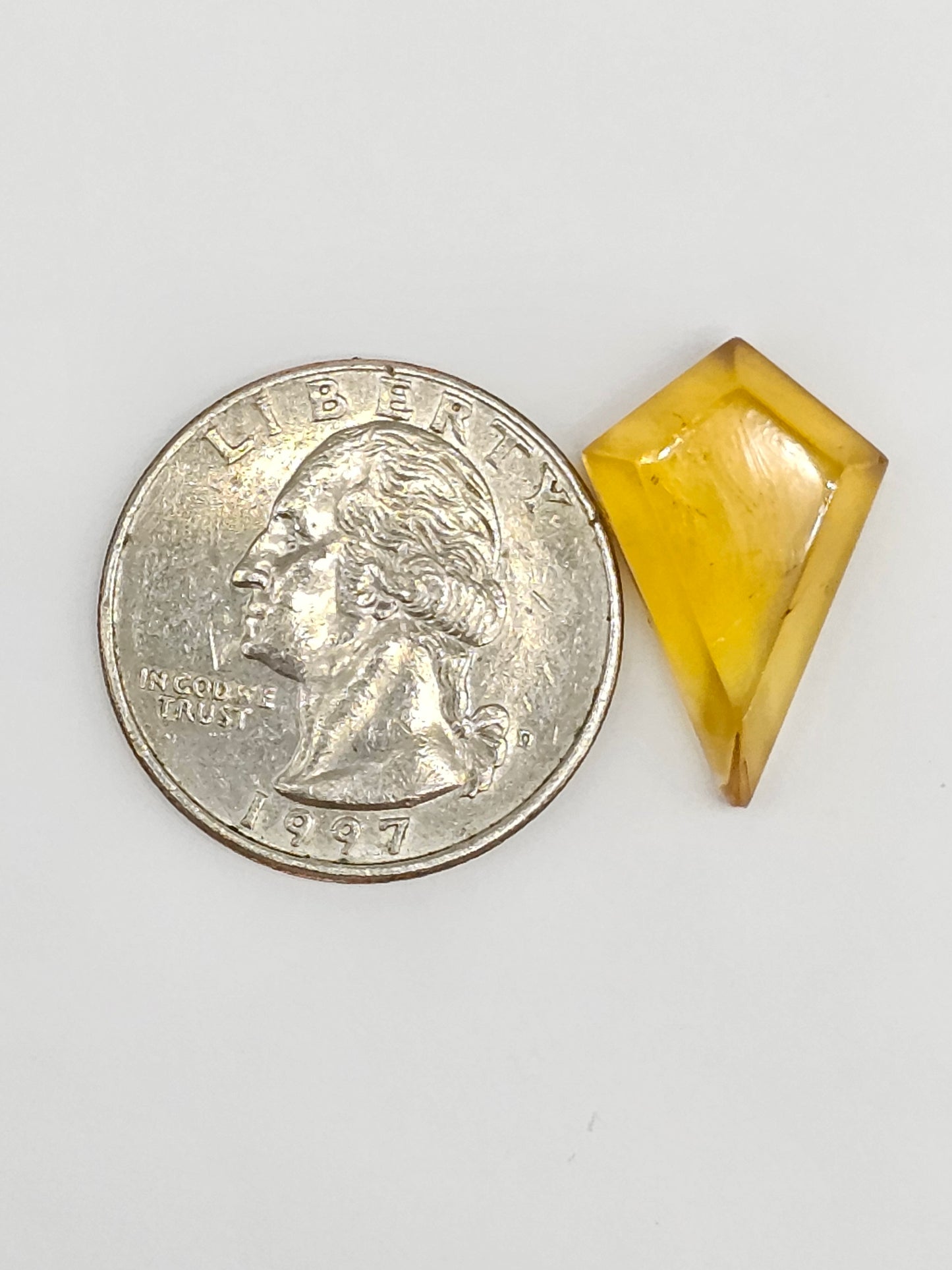 Amber Geometric Cabochon