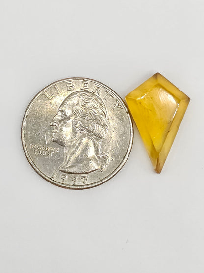 Amber Geometric Cabochon