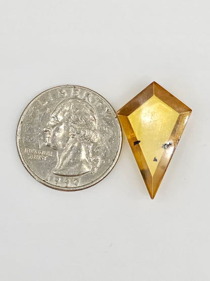 Amber Geometric Cabochon