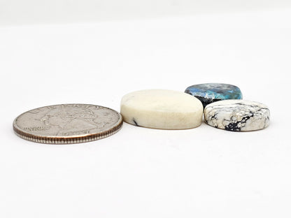 Dark Moon Variscite Cabochon Lot