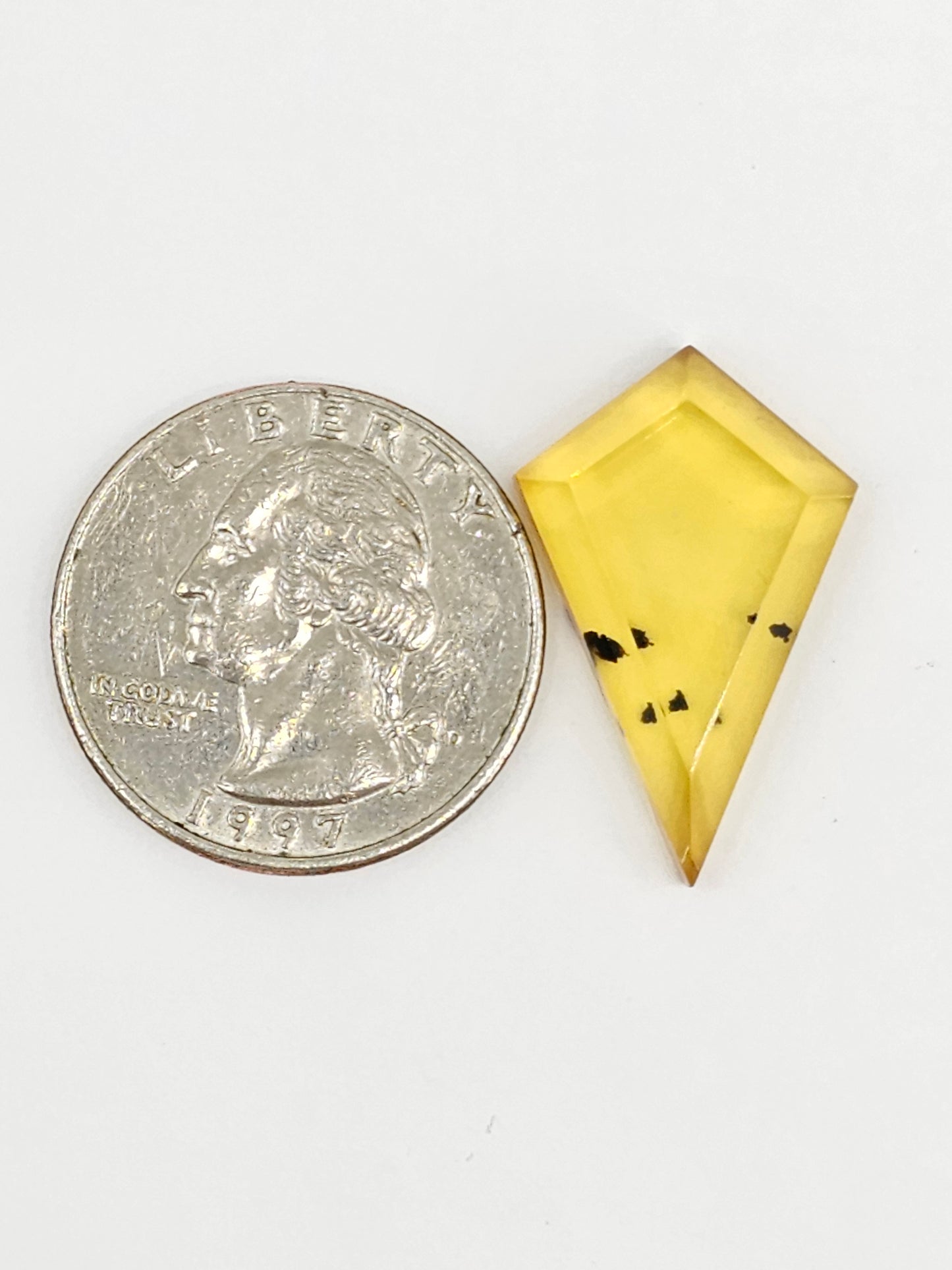 Amber Geometric Cabochon