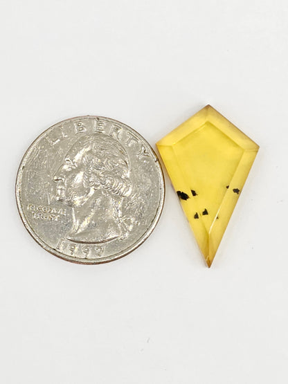 Amber Geometric Cabochon