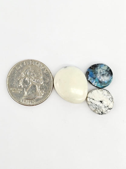 Dark Moon Variscite Cabochon Lot