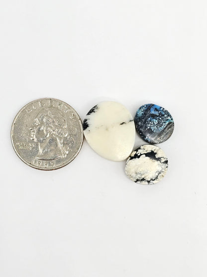 Dark Moon Variscite Cabochon Lot