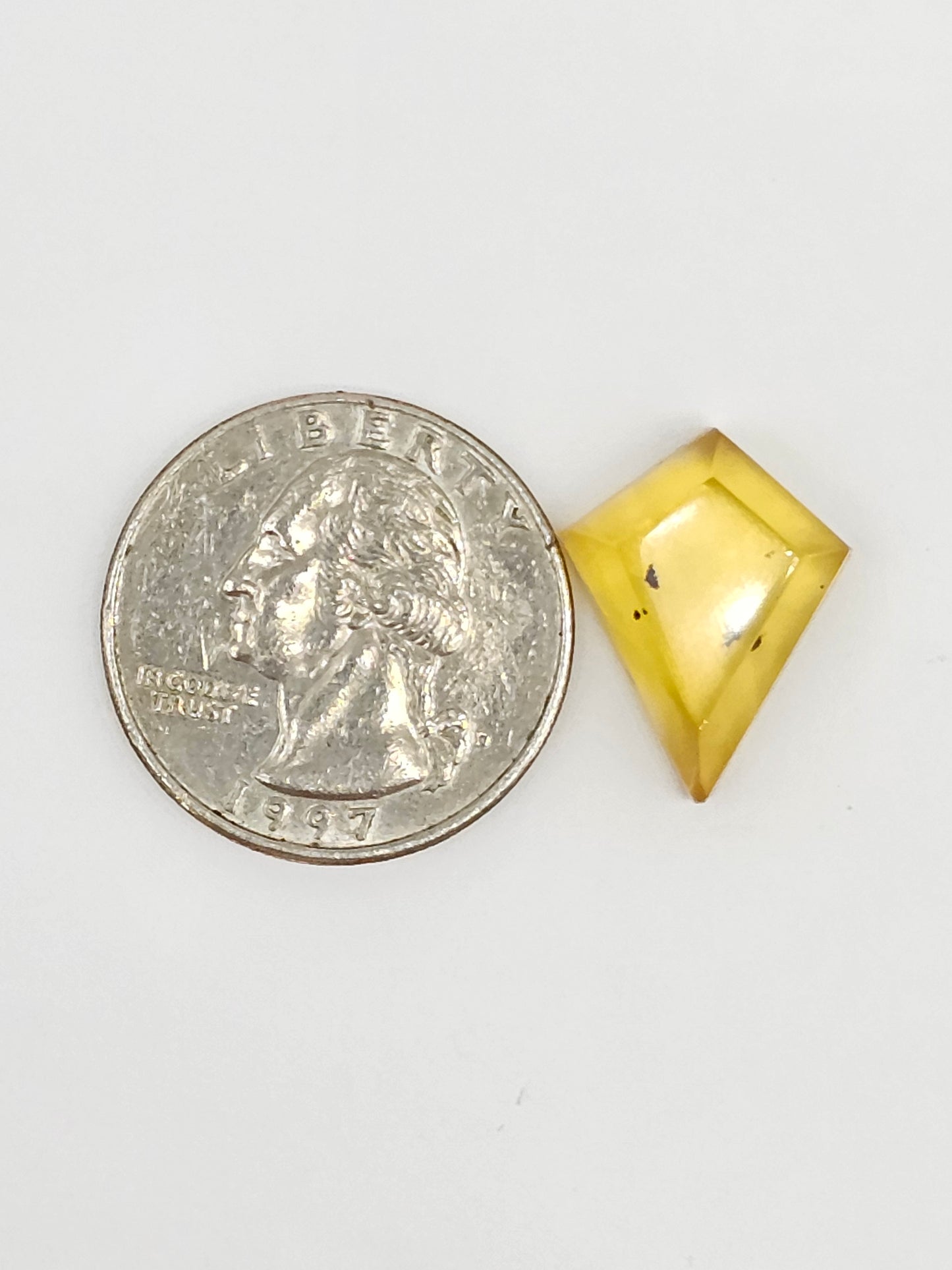 Amber Geometric Cabochon