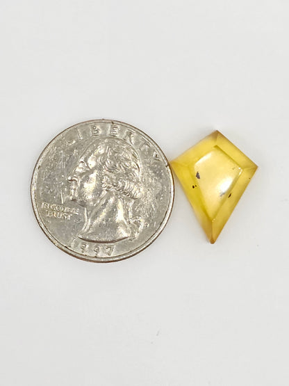 Amber Geometric Cabochon