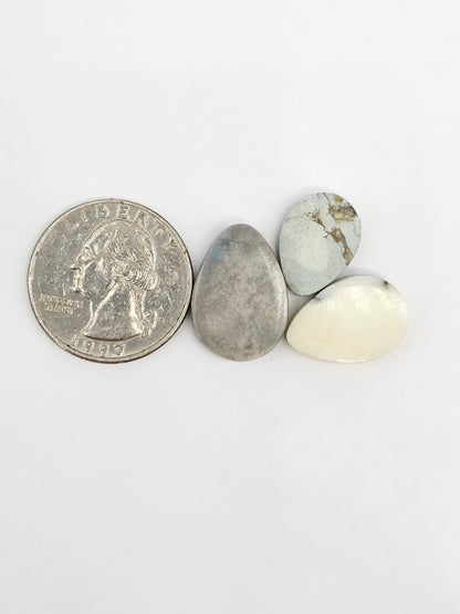 Dark Moon Variscite Cabochon Lot