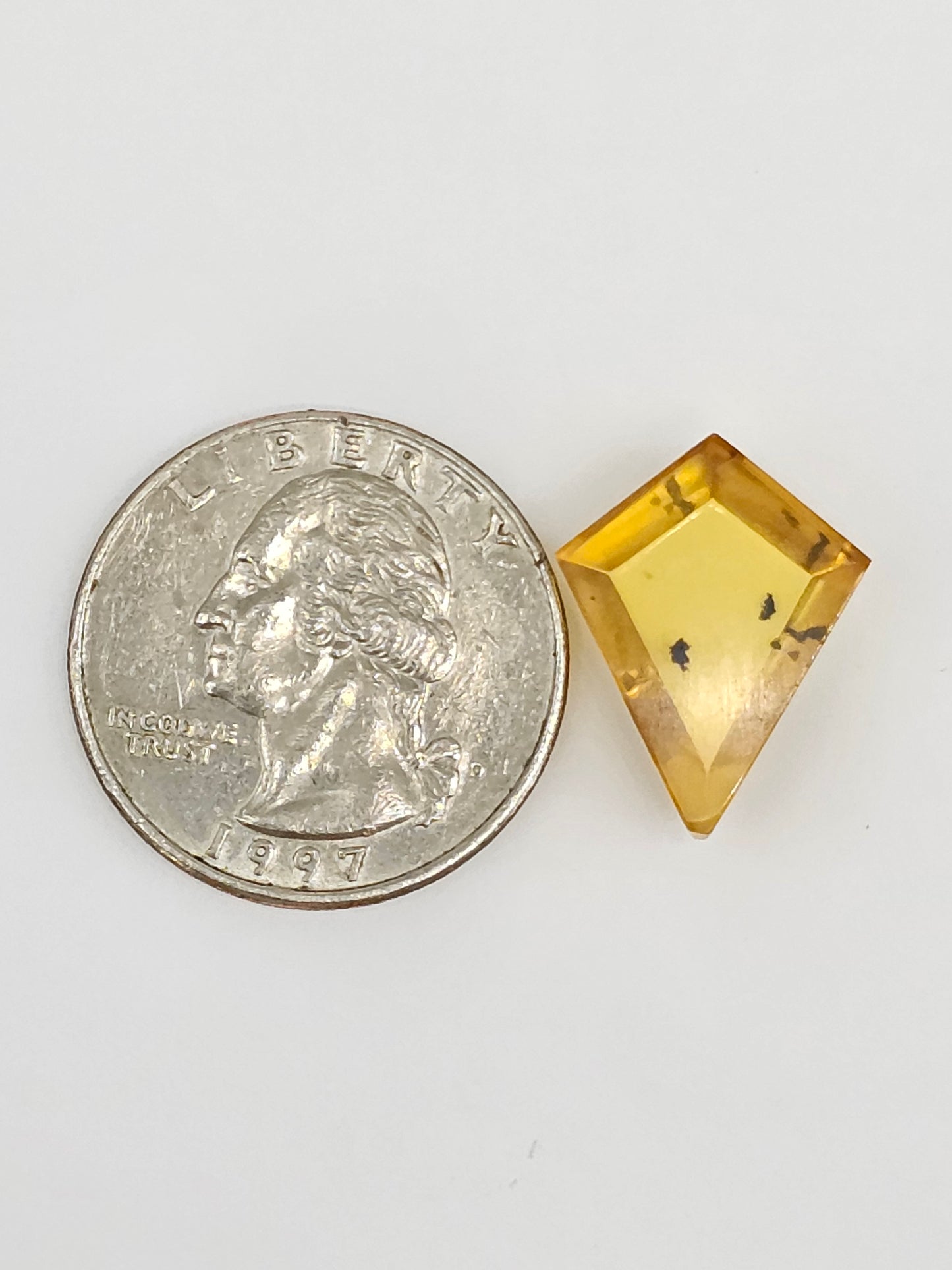 Amber Geometric Cabochon