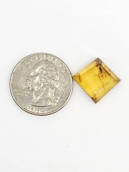 Amber Geometric Cabochon