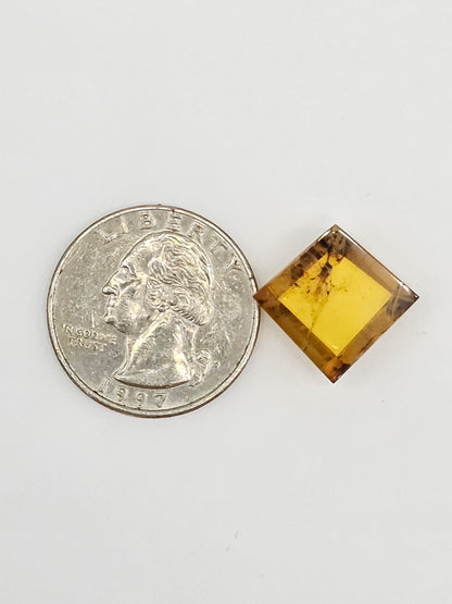 Amber Geometric Cabochon