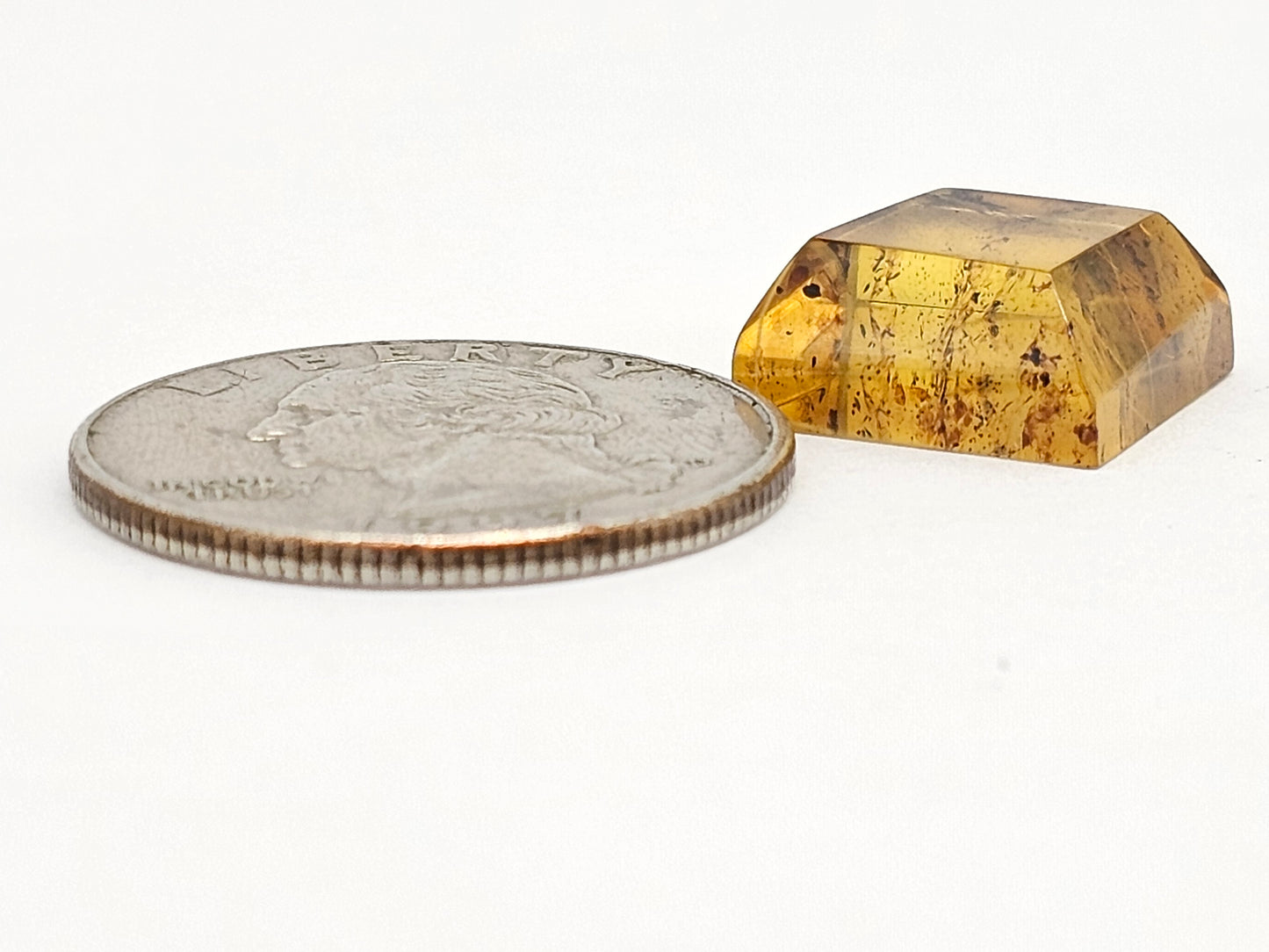 Amber Geometric Cabochon