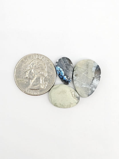 Dark Moon Variscite Cabochon Lot