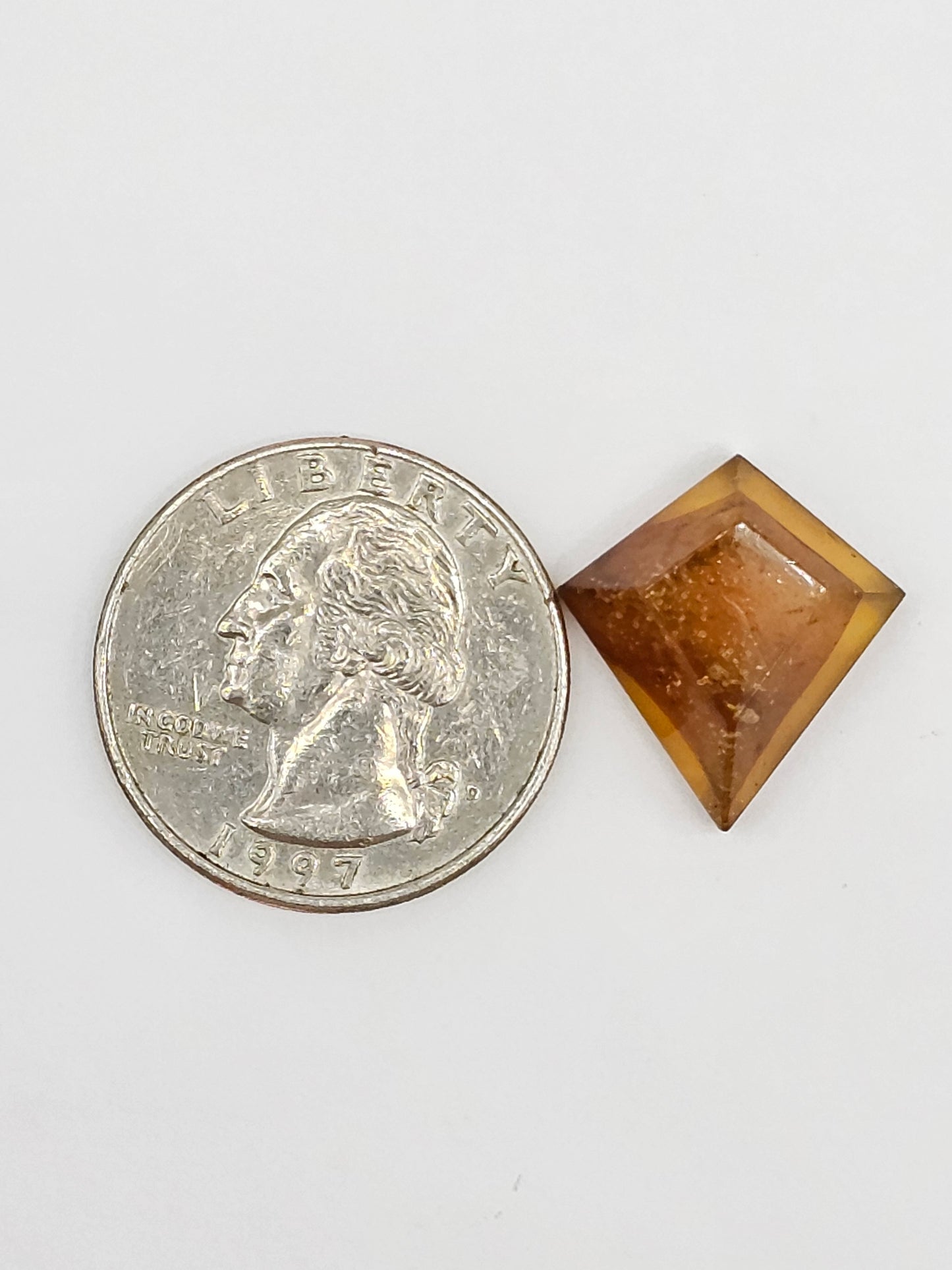 Amber Geometric Cabochon