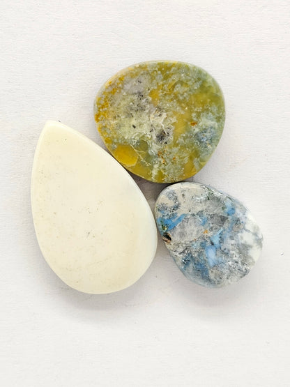 Dark Moon Variscite Cabochon Lot