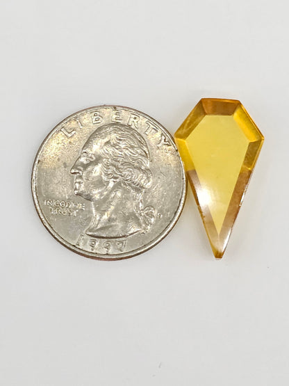 Amber Geometric Cabochon