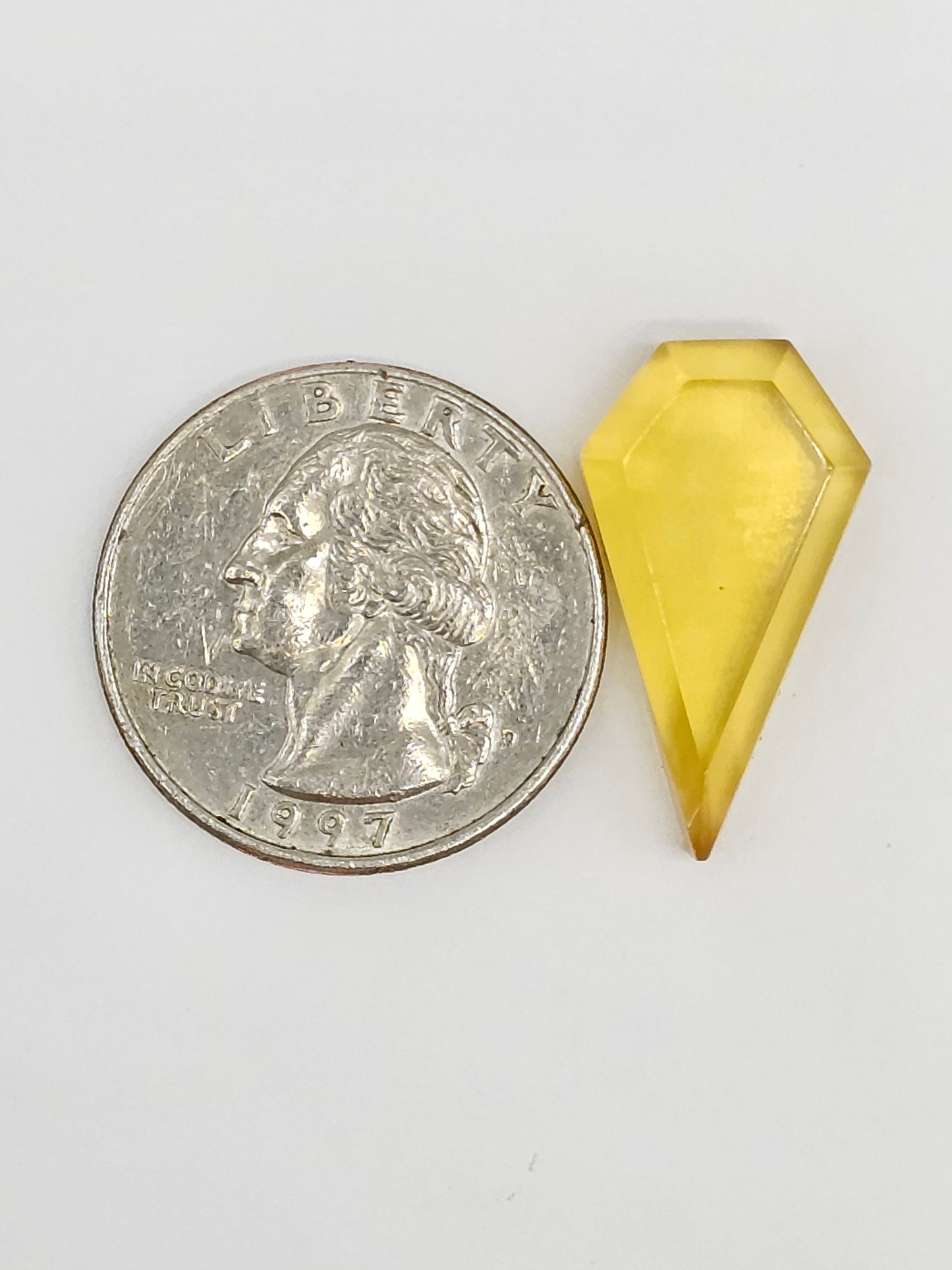 Amber Geometric Cabochon