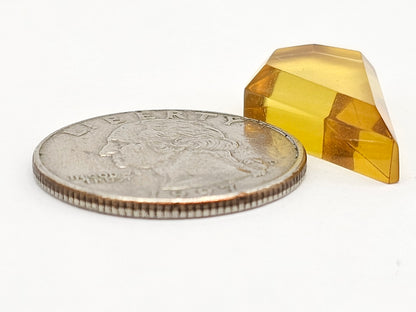Amber Geometric Cabochon