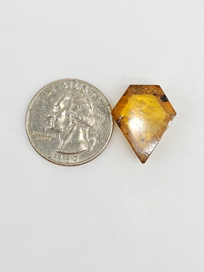 Amber Geometric Cabochon
