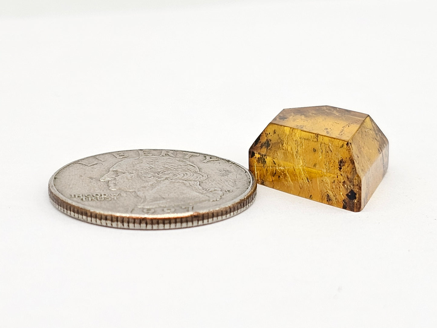 Amber Geometric Cabochon