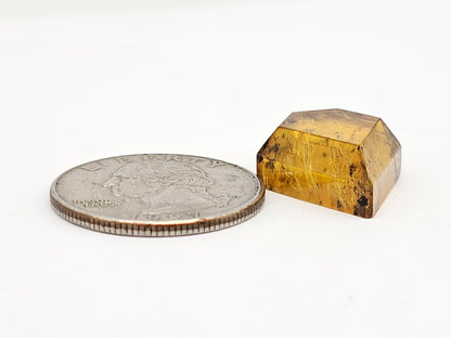 Amber Geometric Cabochon