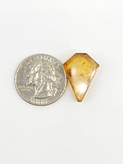 Amber Geometric Cabochon