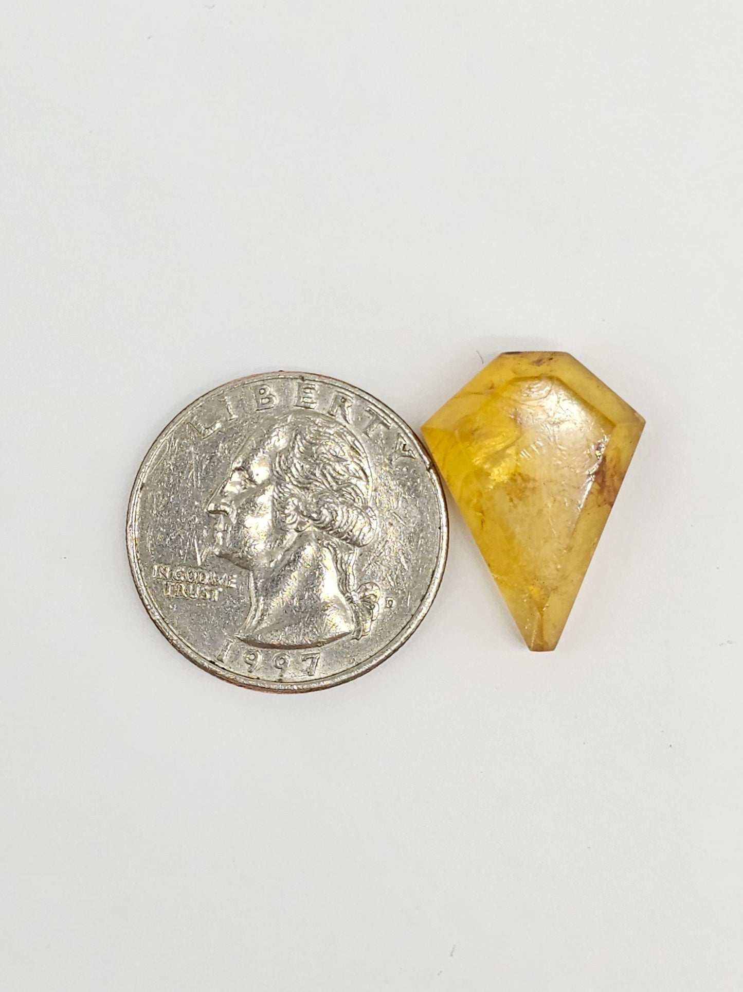 Amber Geometric Cabochon