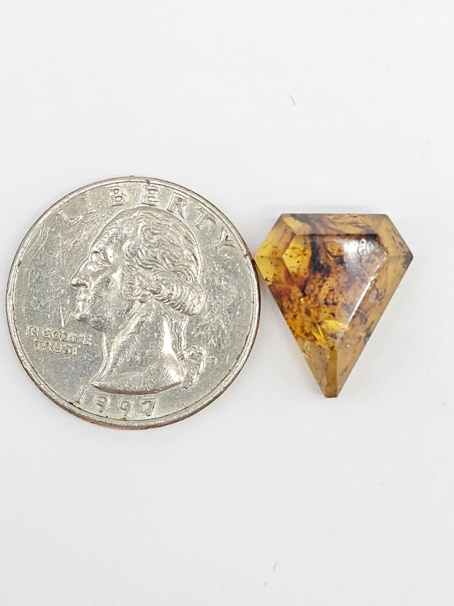 Amber Geometric Cabochon