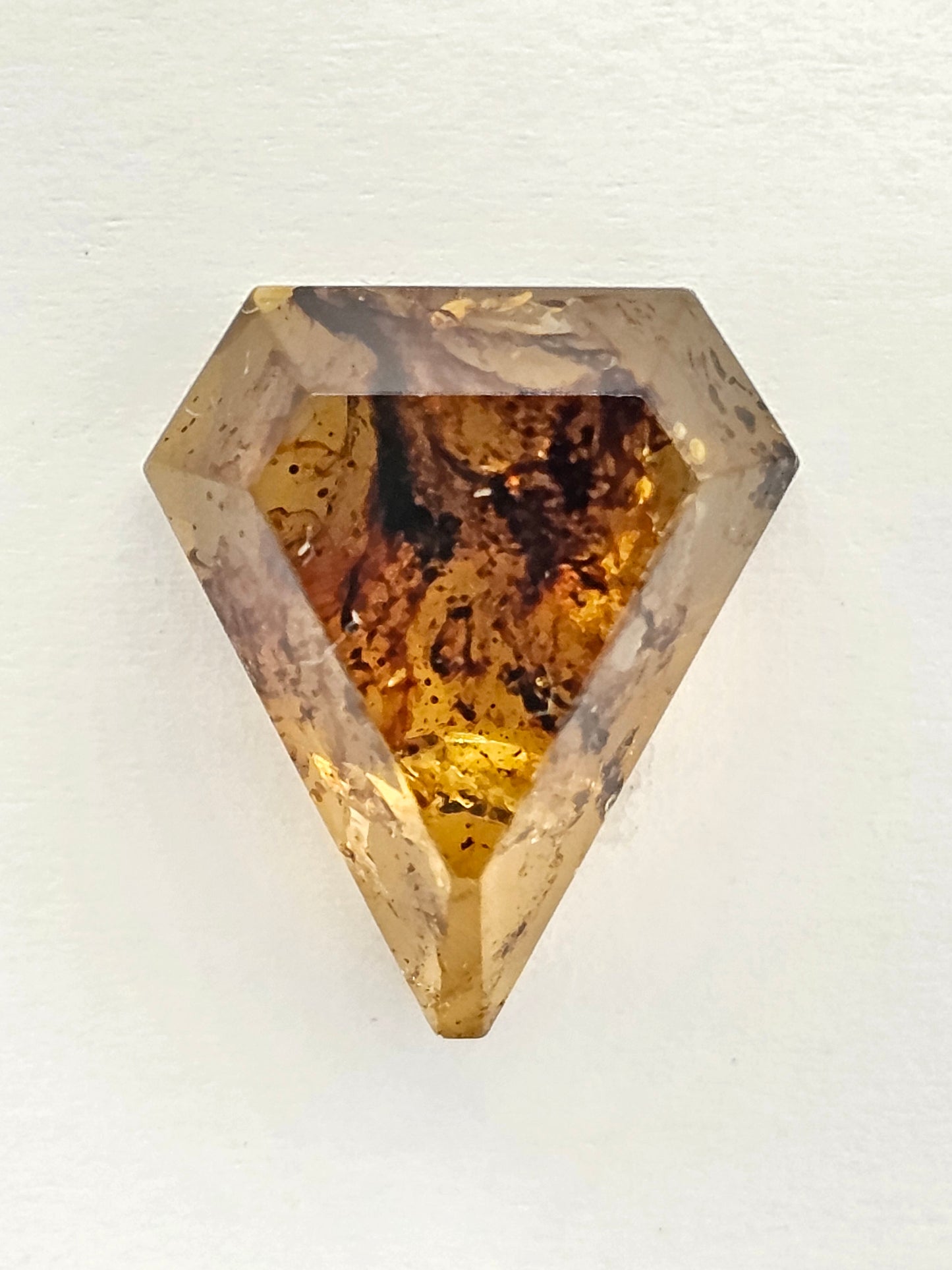 Amber Geometric Cabochon