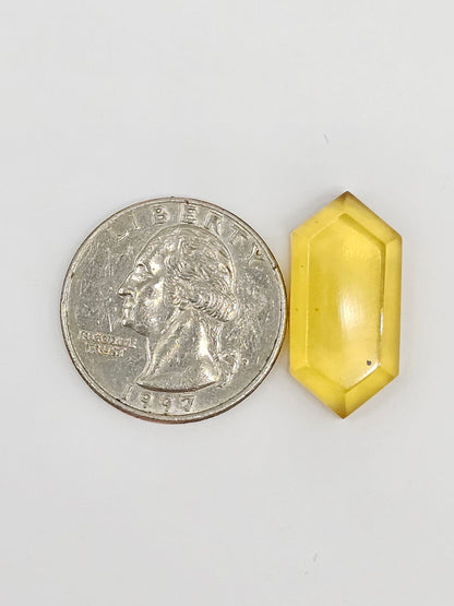 Amber Geometric Cabochon