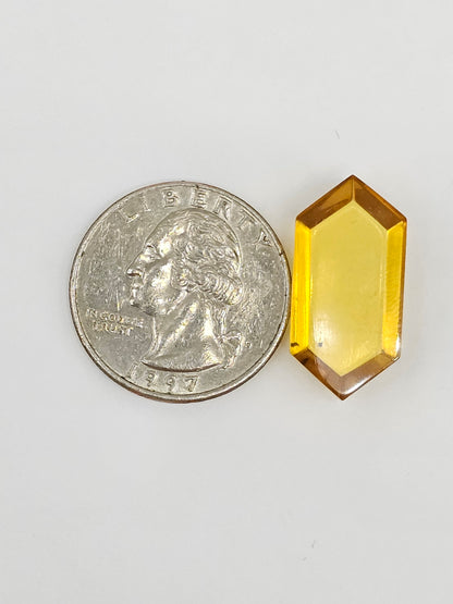 Amber Geometric Cabochon