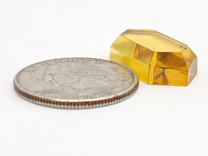 Amber Geometric Cabochon