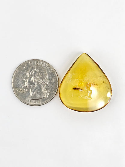 Amber cabochon | Artisan Cut Gemstone