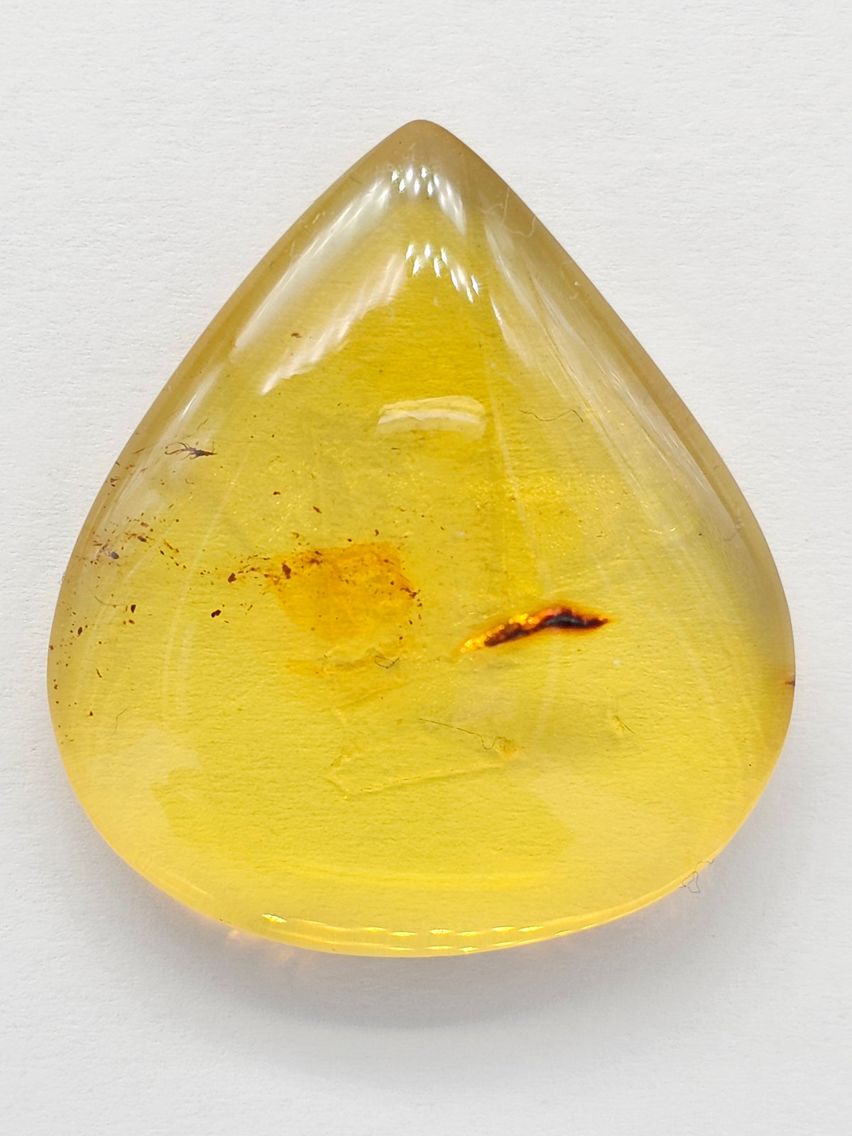 Amber cabochon | Artisan Cut Gemstone