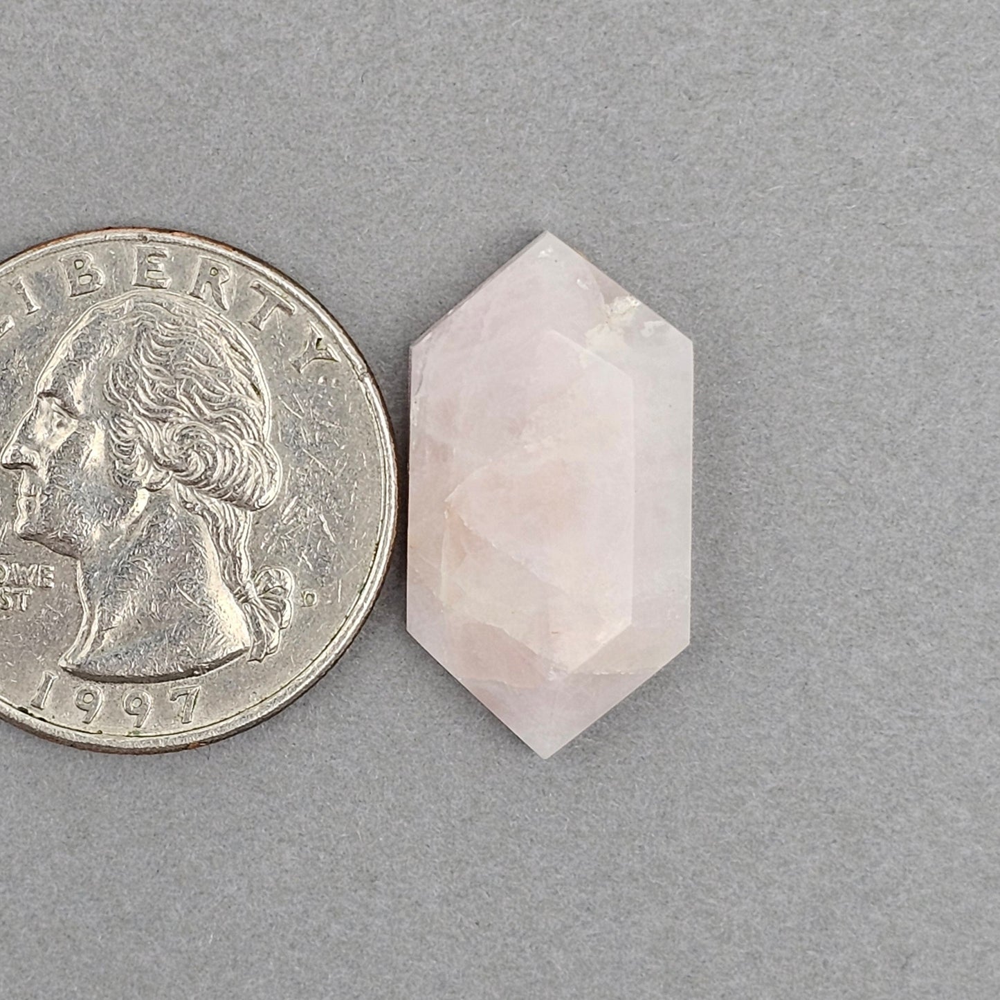 Rose Quartz Geometric Cabochon
